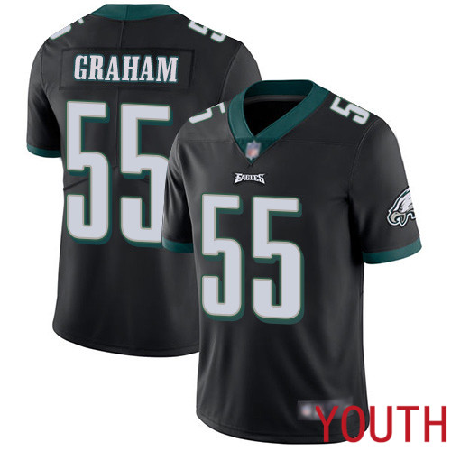 Youth Philadelphia Eagles #55 Brandon Graham Black Alternate Vapor Untouchable NFL Jersey Limited Player->youth nfl jersey->Youth Jersey